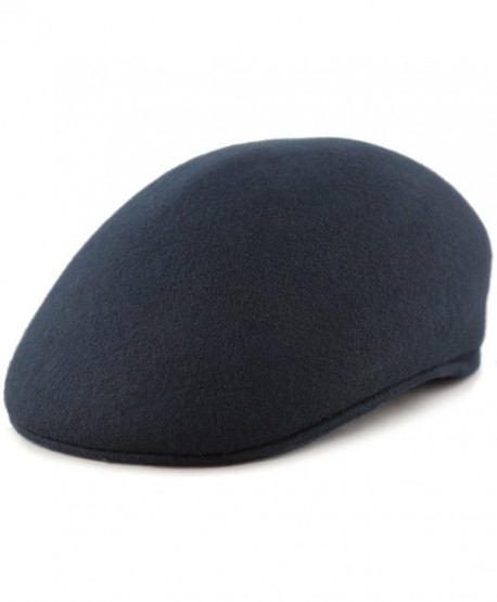 THE HAT DEPOT 300n2000 100% Wool Felt Ascot IVY Style newsboy Hat - Navy - CC12BUG171F