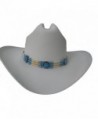 Hat Band or Traditional Bone Choker - CN-011 - Turquoise & Ivory - CO11GKE5QT7