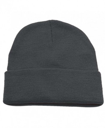 Hatter Unisex Beanie Plain Solid in Men's Skullies & Beanies