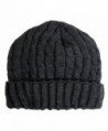 Wonderful Fashion Trendy Winter Warm Soft Beanie Cable Knitted Hat Cap For Women and Men - Charcoal - CR127H066ZF