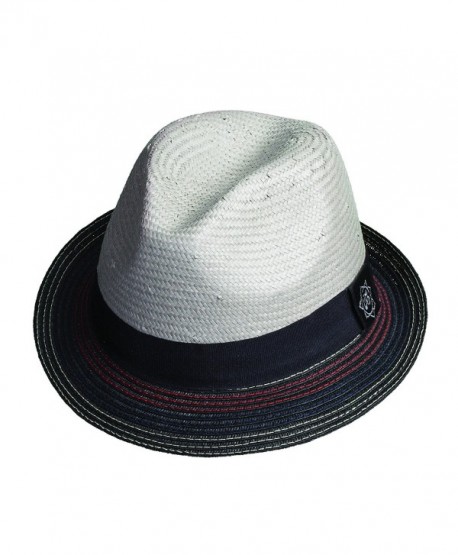 Santana Holistic Toyo Pinch/braid Fedora Hat - Grey - CR11JBLC09Z