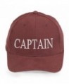 4sold Captain Cabin Boy Crew First Mate Yachting Baseball Cap Inscription Lettering Maroon White - Captain - C8126O74V9Z