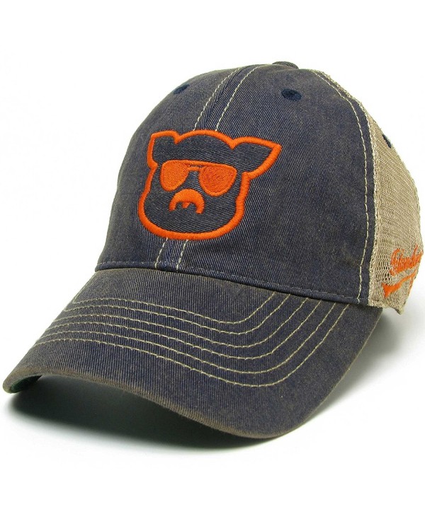 Islanders Pig Face College Trucker Hat - War Eagle Auburn Blue/Orange - CS12O0N6NB6