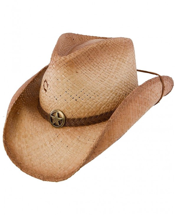 Charlie 1 Horse Men's Lone Ranger Straw Cowboy Hat Tea Large - CW11RWCA9YH