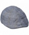 Van Heusen Men's Chambray IVY Flat Cap- Plaid Print - Navy - CO184T4KMU9