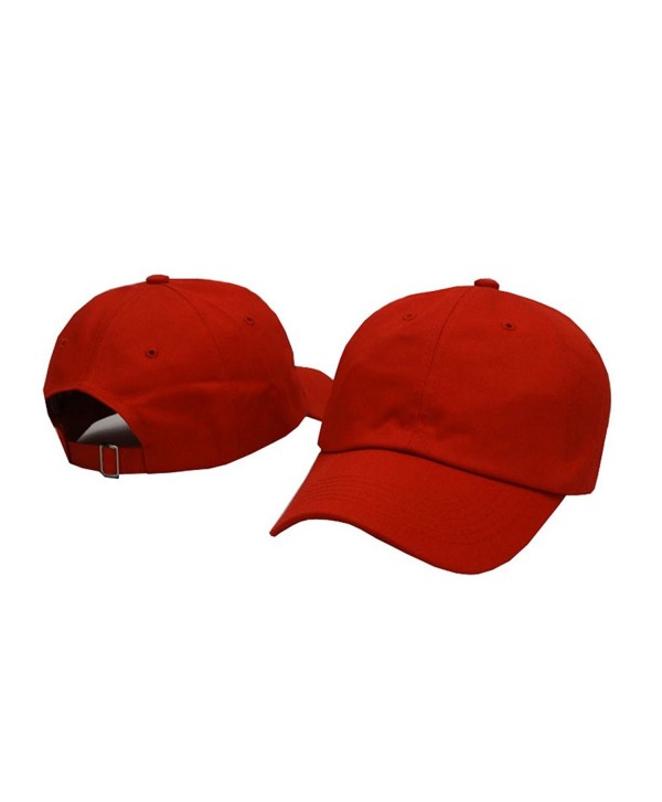 Plan Blank Cotton Baseball Women - Red - CM183W2XD0Z