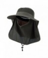UV 50+ Talson Large Bill Flap Hat with Detachable Inner Flap - Olive - C311FITPJA5