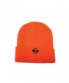 Safety Depot High Visibility Knitted Cap (Beanie) with Owl Logo - Orange - C212O6XR54Q