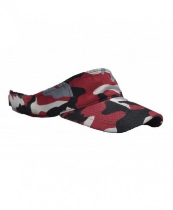 CAMOsport Mens Visor Adjustable Red Black White Gray