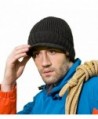 JOYEBUY Men's Outdoor newsboy Hat With Visor Winter Warm Thick Knit Beanie Cap - Dark Grey - C71863TW0TC