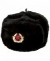 Hat Russian Soviet Army KGB * Fur Military Cossack Ushanka * Size XL Black - CX117JZWLML