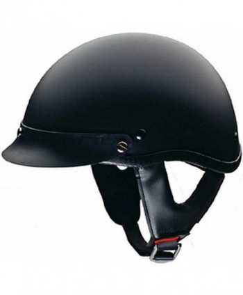 HCI Matte Black Motorcycle Half Helmet with Visor - ABS Shell 100-116 - CC11HOBWK7B