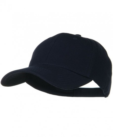 Superior Cotton Twill Low Profile Strap Cap - Navy Blue - CZ11918E1QD