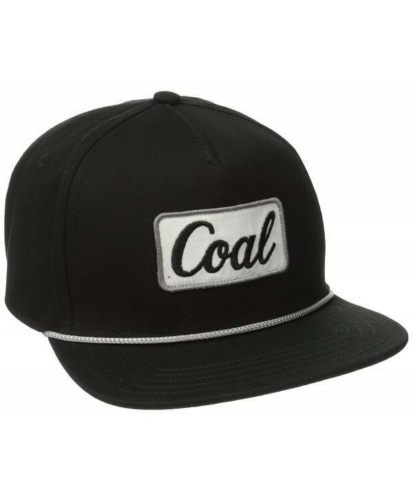 Coal Men's the Palmer Hat Adjustable Snapback Cap - Black - C811PKOS33T
