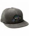 Coal Men's the Wilderness Hat Adjustable Corduroy Snapback Cap - Grey/Fish - CP120QUNCDH