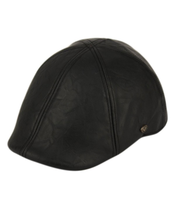 Flat Cap Vintage Cabbie Hat Gatsby Ivy Cap Irish Hunting Newsboy - Black - CF12O1PR9MJ