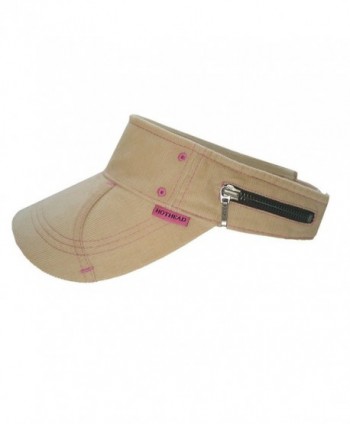 Hothead Wide Visor Khaki Corduroy in Men's Visors