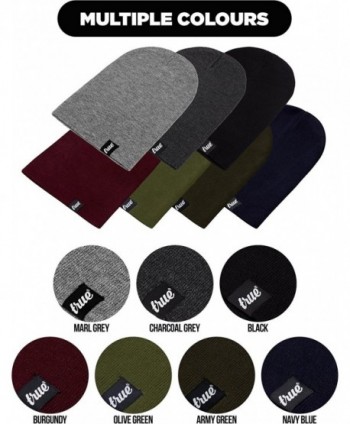 TRUE VISION Mens Burgundy Beanie