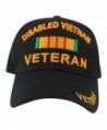 Disabled Vietnam Veteran with Campaign Ribbon Baseball Hat- One Size- Black - CT11L6YFZPL
