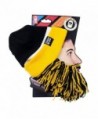 Beard Head Tailgate Series Knit Beanie w/ Beard Hat - Black & Yellow - CT11HKVQKYJ