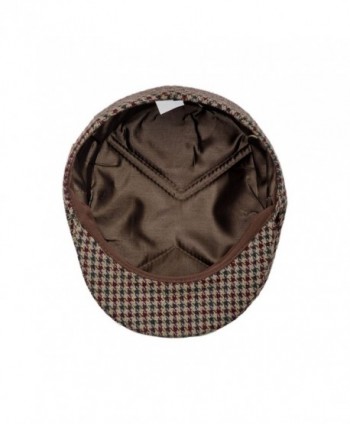 Petersham Traditional League Snapbill Houndstooth in Men's Newsboy Caps