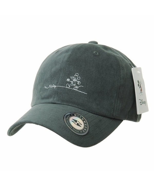 WITHMOONS Baseball Cartoon Embroidery Ballcap - Grey - C5189HNRTC0