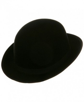 Black Blended Wool Derby Hat