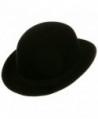 Black Blended Wool Derby Hat