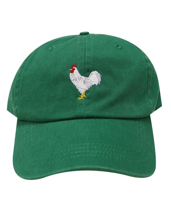 City Hunter C104 Chicken Cotton Baseball Dad Caps 16 Colors - Kelly Green - CD12M3UYY0X