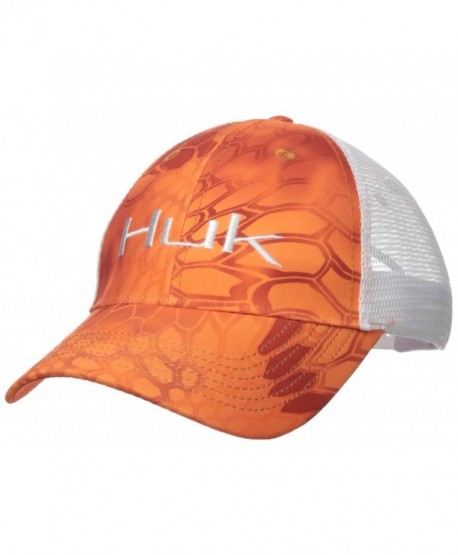 Huk Performance Fishing Kryptek Logo Trucker Cap - Kryptek Orange - CS17X0G7QKW