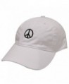 City Hunter C104 Peace Sign Cotton Baseball Dad Cap 16 Colors - White - CH17Z2DT67N