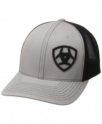 Men's Black Mesh Corner Logo - Gray/Black - CR12FV2MIVH