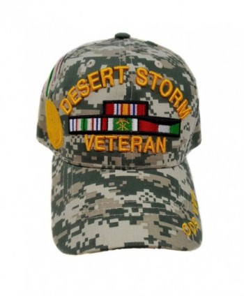 US Desert Storm Veteran ODS Vet Brim Camouflage Military Officially Licensed Cap - C812MZEZIZ2