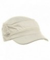 Washed Cotton Fitted Army Cap-White W32S33F - C01126BE4NH