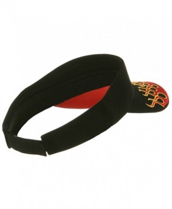 Flame Visors Black Red Gold in Men's Visors