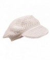 Crocheted Newsboy Hats 01 White in Men's Newsboy Caps