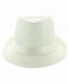 Faddism Fashion Fedora Hat White