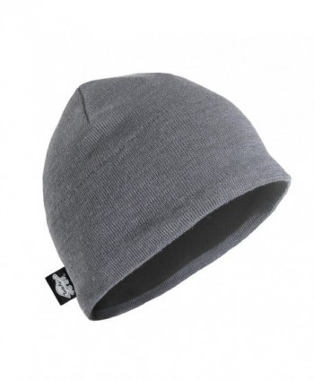 Turtle Fur Mens Merino Wool Nordic Style Beanie- Black/Solid Knits - Graphite - C111K5PSN8D