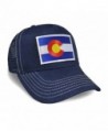 Colorado State Flag Denim Baseball Hat Adjustable Cap - CJ12NZQT5B2