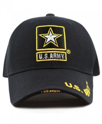 THE HAT DEPOT 1100 Military Licensed U.S. Army Logo Cap - Black U.s. Army - CN184GY6MGO