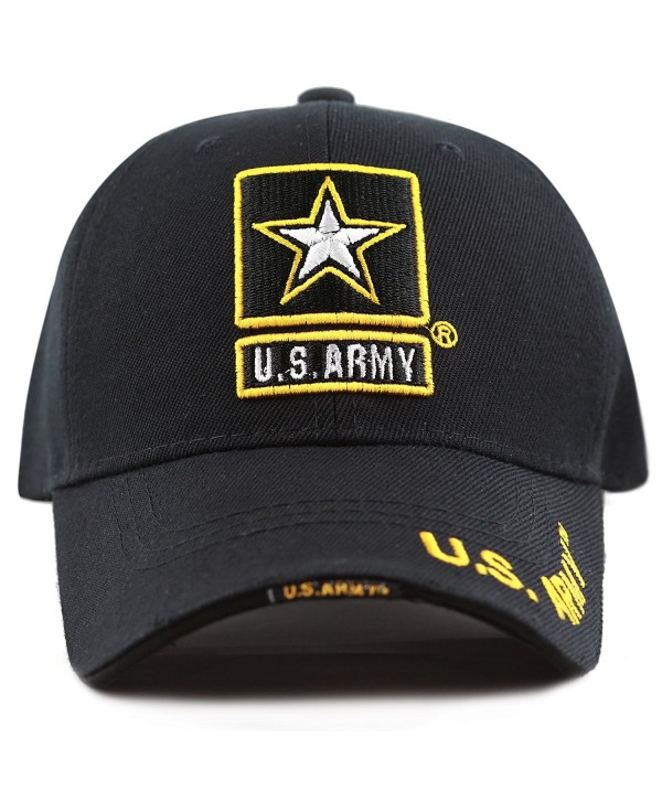 THE HAT DEPOT 1100 Military Licensed U.S. Army Logo Cap - Black U.s. Army - CN184GY6MGO