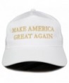 Make America Great Again Donald Trump METALLIC GOLD Embroidered Cap - White - C212O8EXIHI