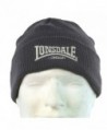 Lonsdale Men&acutes Beanie Embrioded Logo Pull Down Hat Cap - Grey - CS11VJ4MMRR