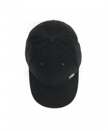 JHC Curved Baseball Snapback Black