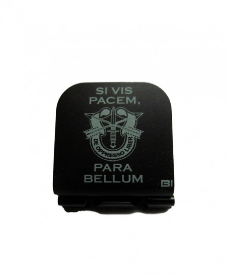 Si Vis Pacem Para Bellum With SF Crest Laser Etched Hat Clip Black - C1128O41487