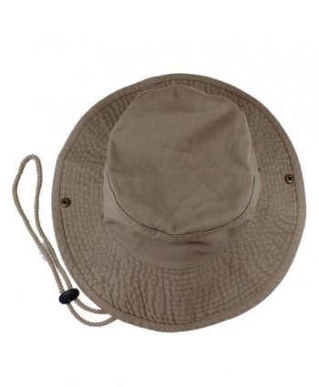 Gelante 100% Cotton Stone-Washed Safari Booney Sun Hats - Khaki - C817XMMHZT2