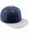 squaregarden Snapback Hats-Flat Bill Adjustable Trucker Hat Baseball Cap - Navy Blue & Grey - C3188HM2XC5