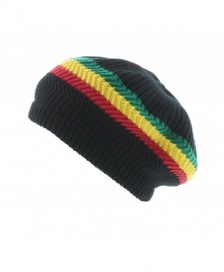 Milani Rasta-Inspired Festive Woven Knit Beanie - Black GYR - CY11T836I4T