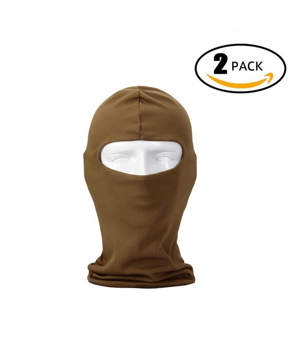 T1FE 1SFE Outdoor Ski Mask Premium Face Mask Hat Motorcycle Cycling Balaclava - Sand Coloured - C517Z30T6K2