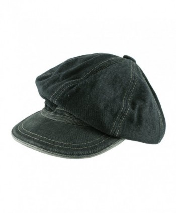 Morehats Jean Cotton Flat Cap Cabbie Hat Gatsby Ivy Irish Hunting Newsboy Hunting Beret - Jean - CI11LHPI911